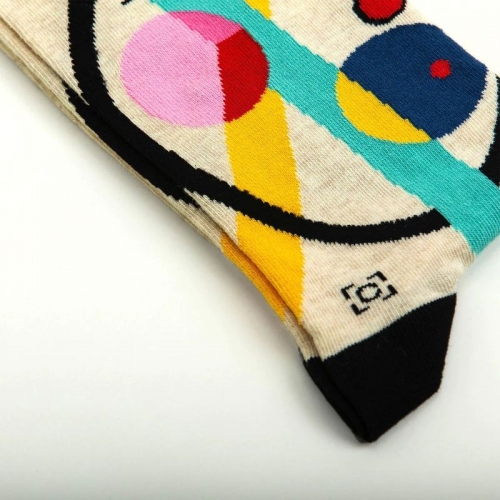 Socken Kunstwerke - Kandinsky "Kreise in einem Kreis"